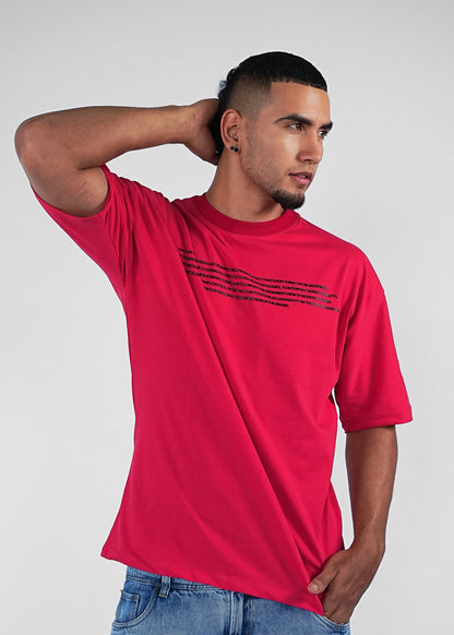 CAMISETA ROJA OVERSIZE SMKN COMPANY