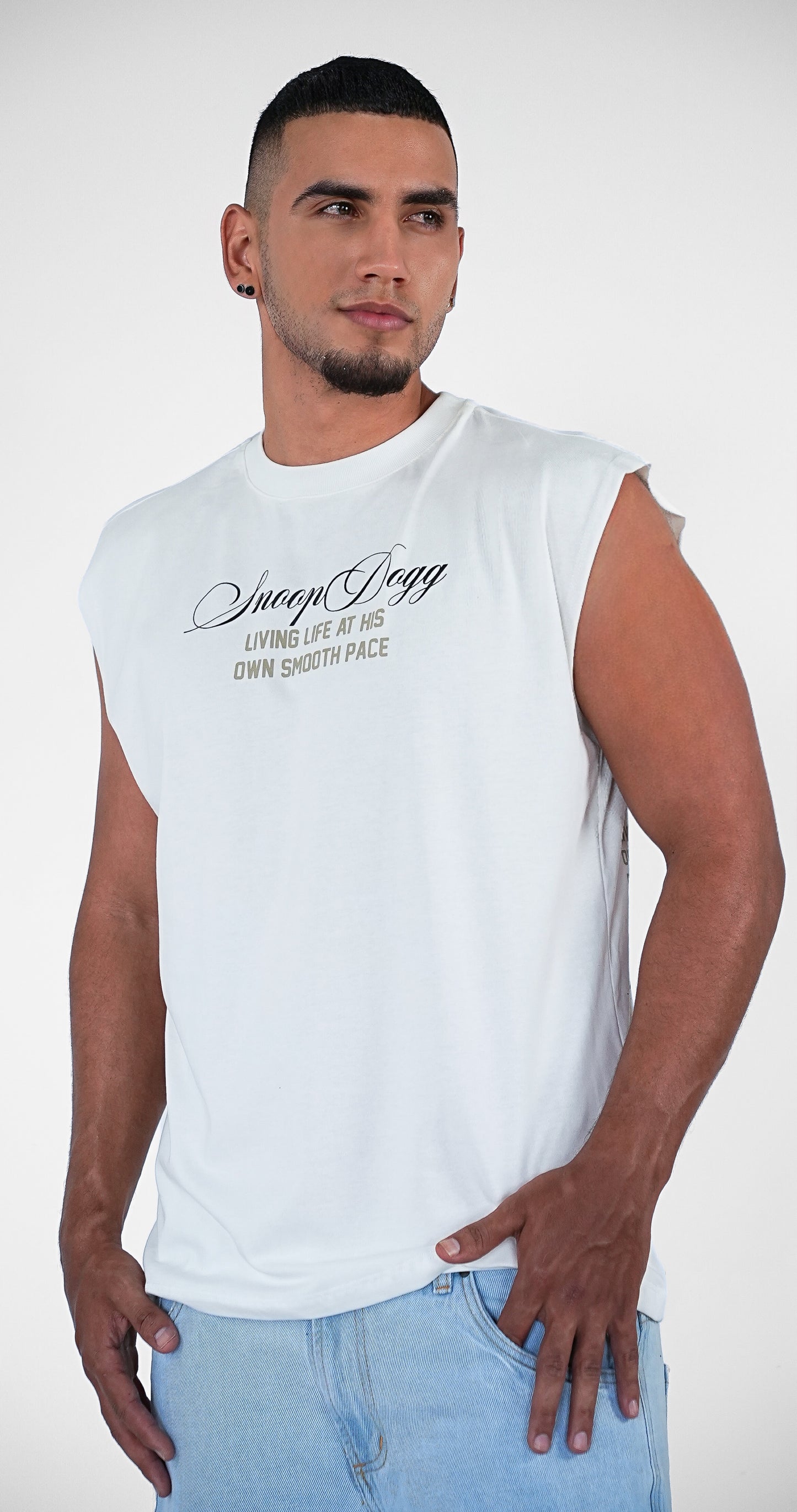 CAMISILLA BLANCA SNOOP DOGG