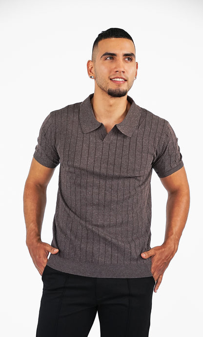 POLO SHIRT BROWM