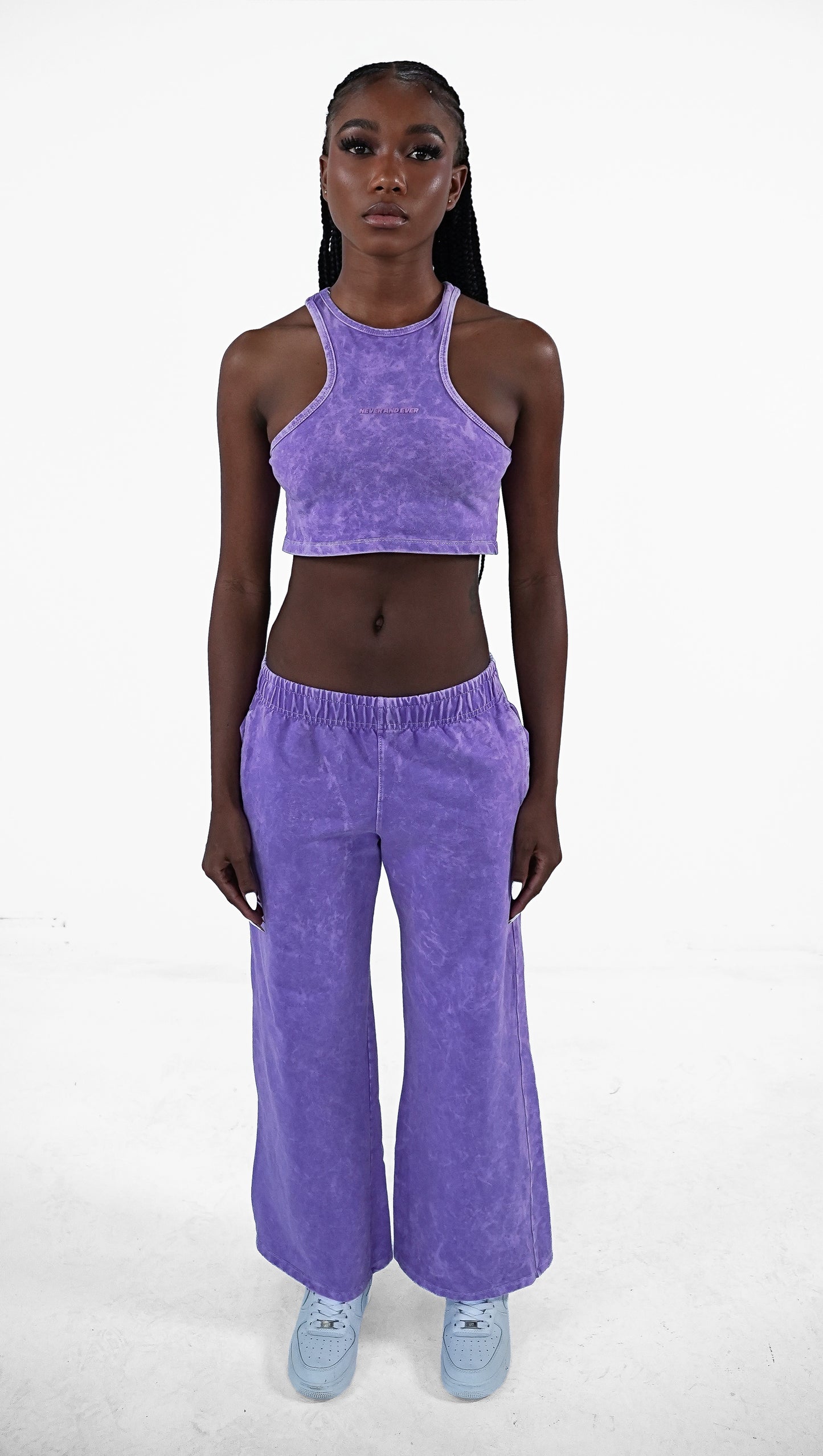 CONJUNTO CROP TOP MORADO NAE