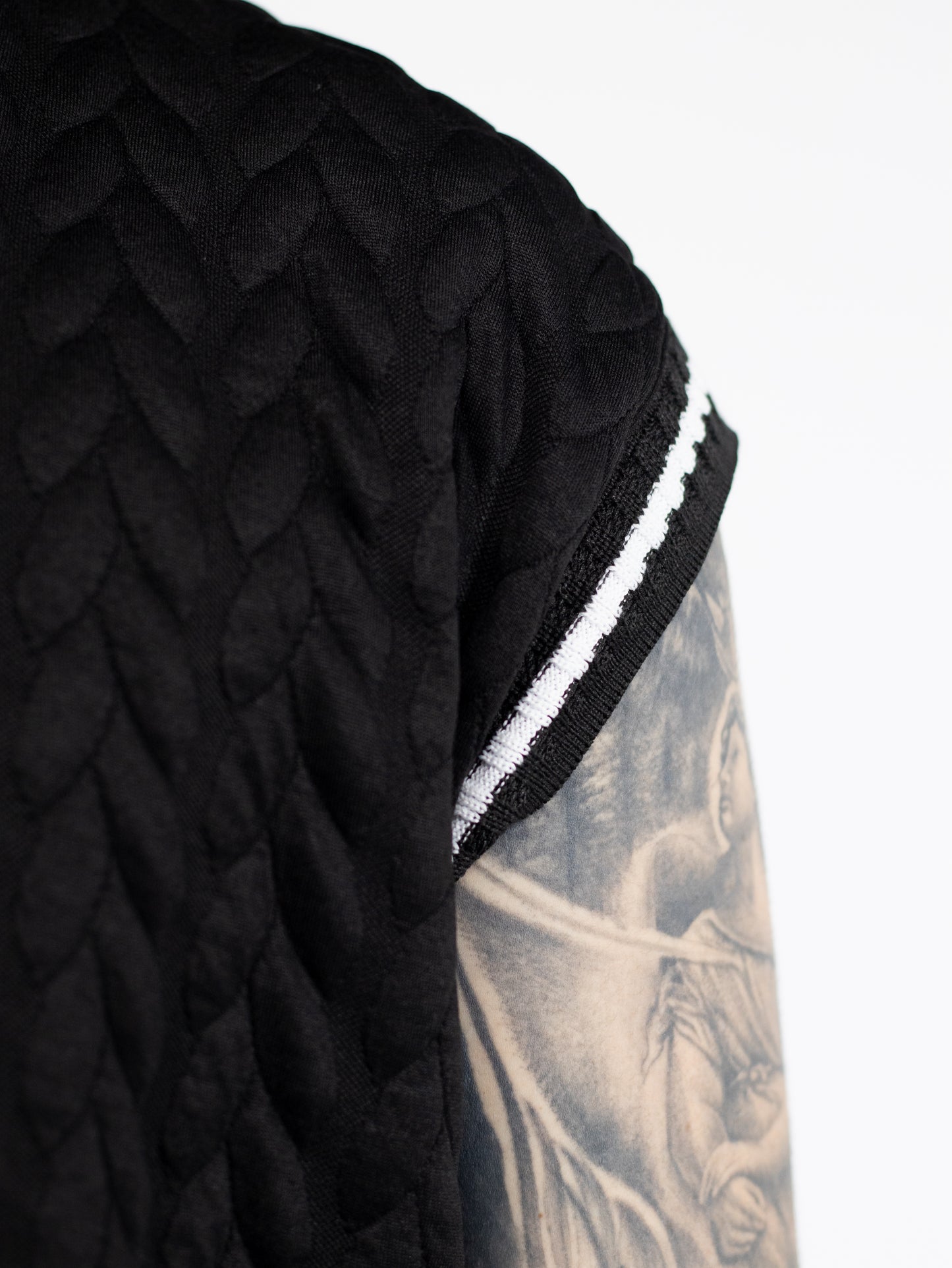 CONJUNTO CAMISILLA TEXTURA NEGRO