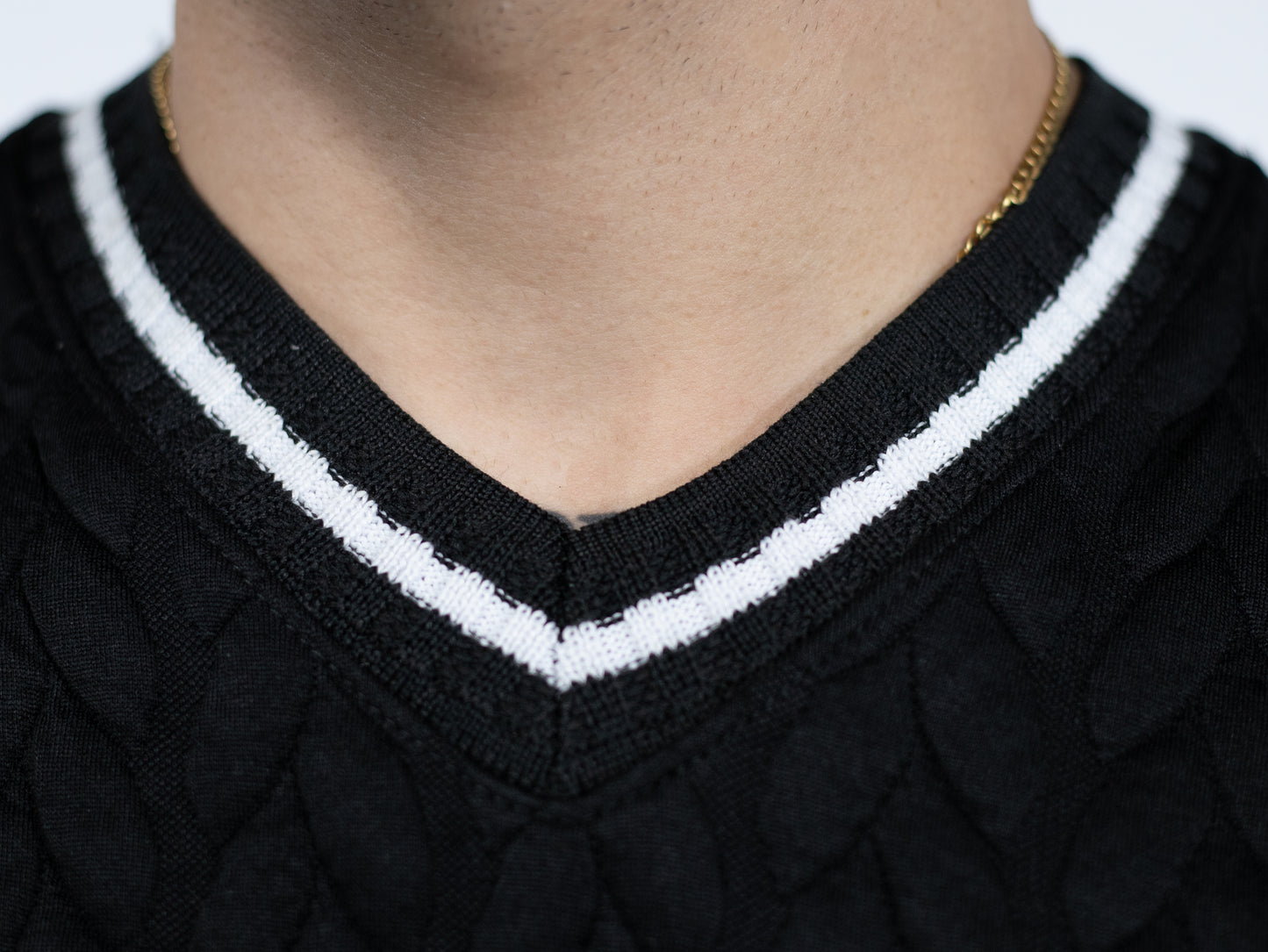 CONJUNTO CAMISILLA TEXTURA NEGRO