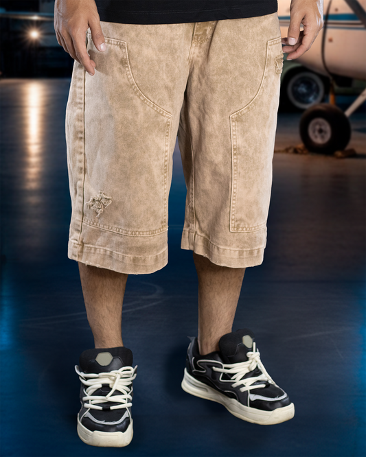 BERMUDA ACID WASH BEIGE