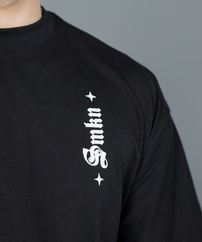 CAMISETA OVERSIZE NEGRA SHADOWS