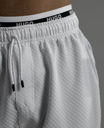 CONJUNTO BLANCO CUADROS TEXTURA