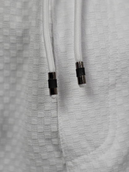CONJUNTO BLANCO CUADROS TEXTURA