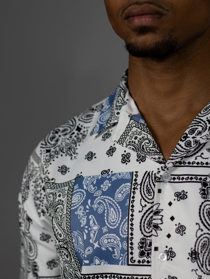 CAMISA CONJUNTO SUBLI BLANCO NEGRO