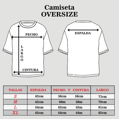 Camiseta negra básica oversize