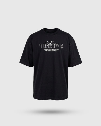 CAMISETA NEGRA OVERSIZE THRIVE
