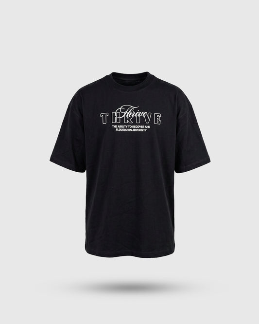CAMISETA NEGRA OVERSIZE THRIVE