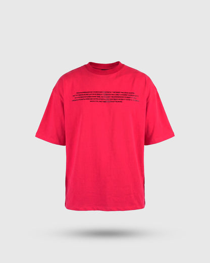 CAMISETA ROJA OVERSIZE SMKN COMPANY