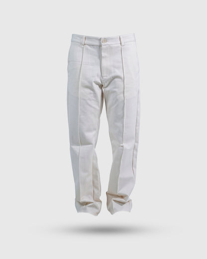 PANTALON DRILL BLANCO MARFIL