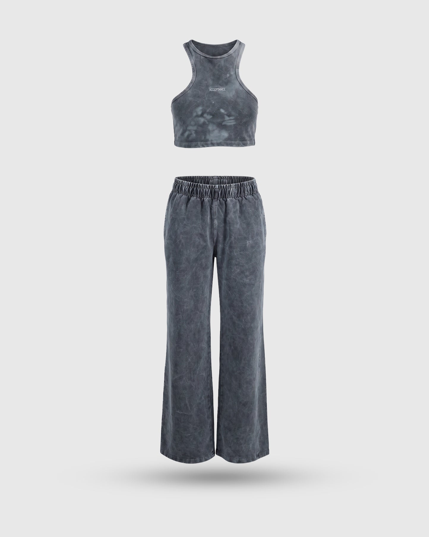 CONJUNTO CROP TOP ACID WASH ACCEPTANCE