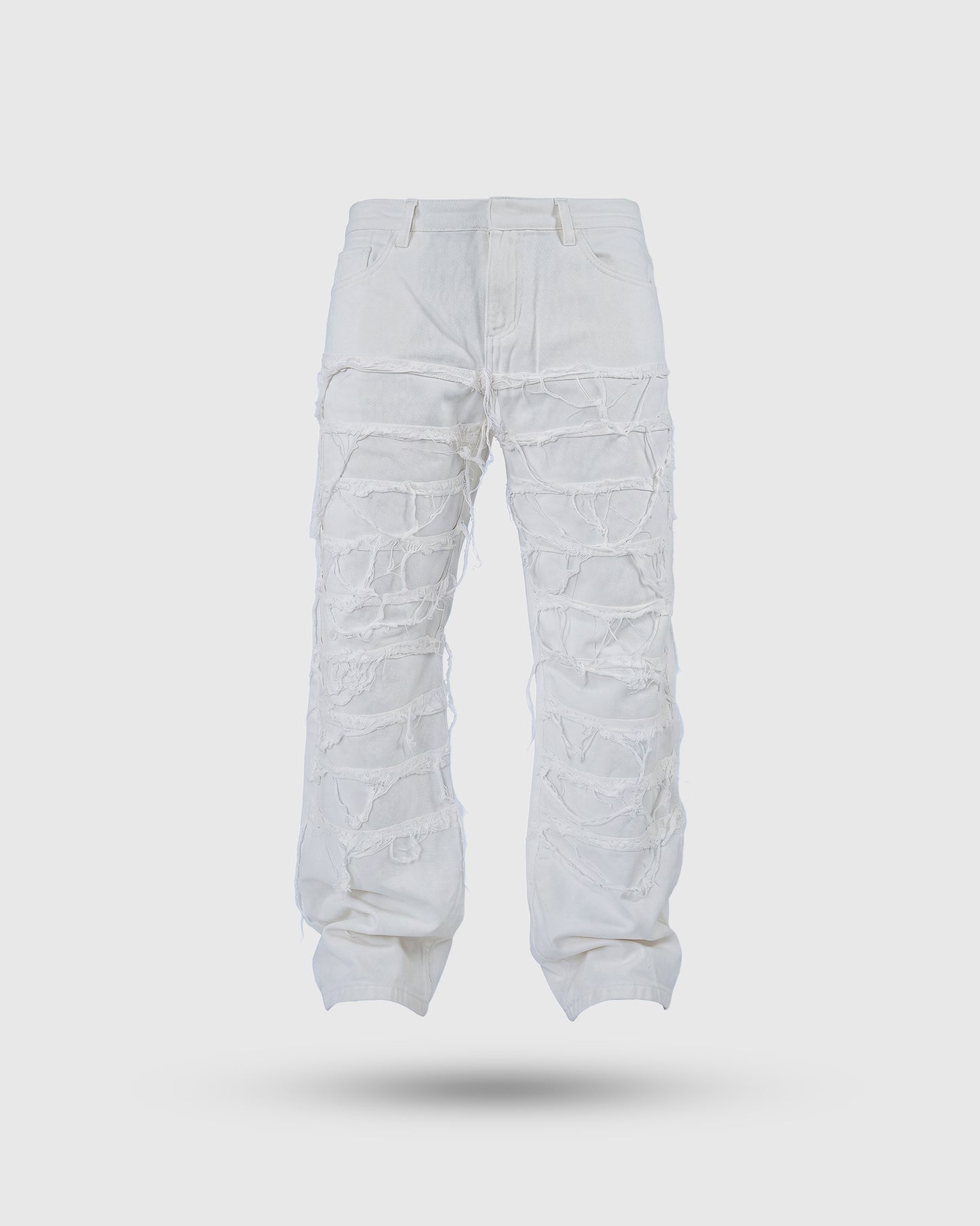 JEANS BAGGY WHITE QUALITY