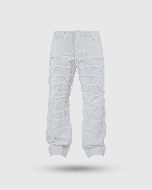 JEANS BAGGY WHITE QUALITY