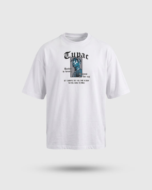 CAMISETA BLANCA OVERSIZE 2PAC CULTURE