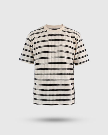 CAMISETA LINEAS OVERSIZE TEXTURA