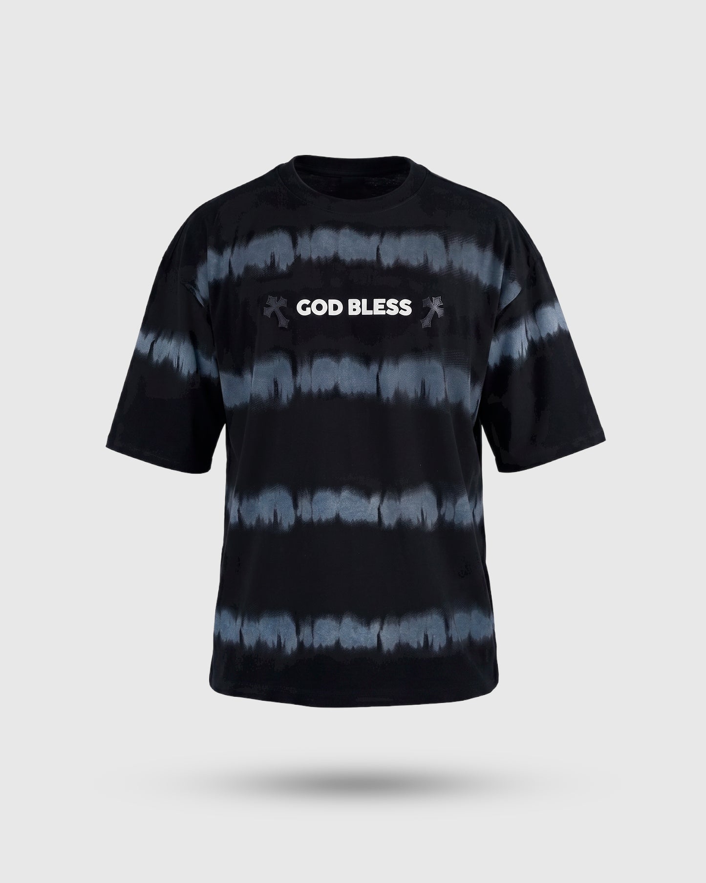 CAMISETA AZUL MARINO OVERSIZE GOD BLESS