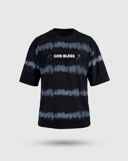 CAMISETA AZUL MARINO OVERSIZE GOD BLESS