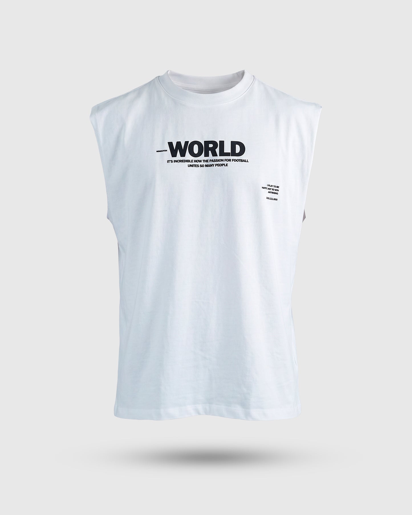 CAMISILLA BLANCA WORLD JESUS