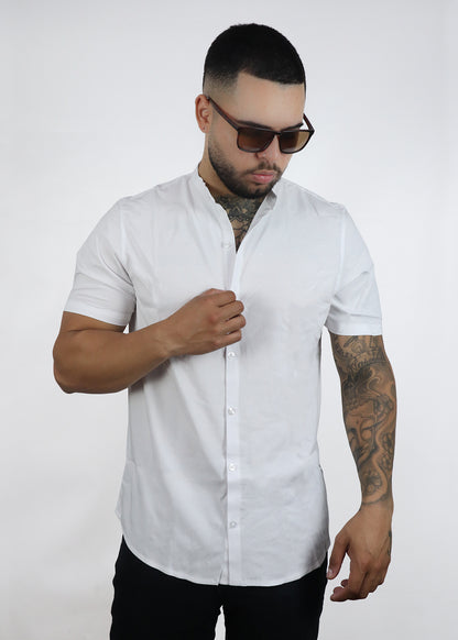 Camisa Blanca cuello Nerú