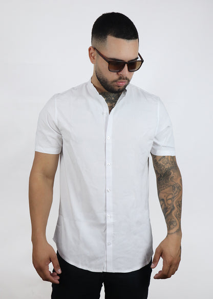 Camisa Blanca cuello Nerú