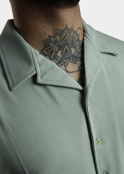 Camisa verde de textura