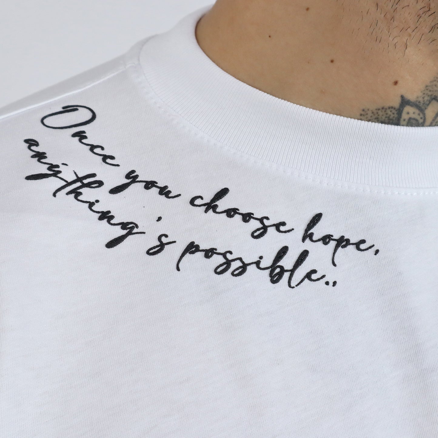 Camiseta oversize Choose Hope