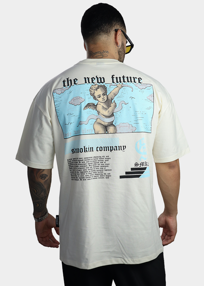 camiseta oversize amarilla new future