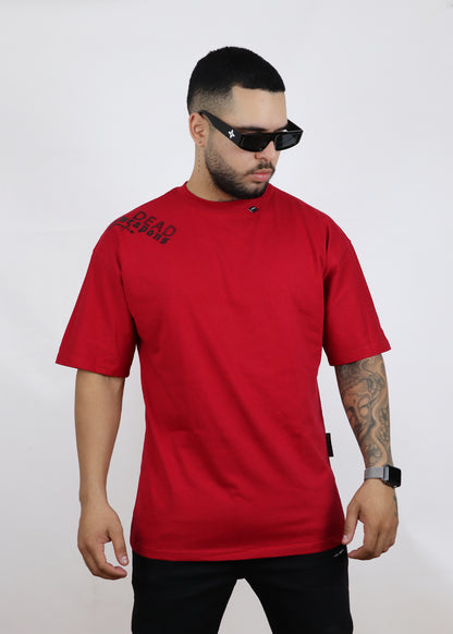 Camiseta oversize Roja Dead Weapons