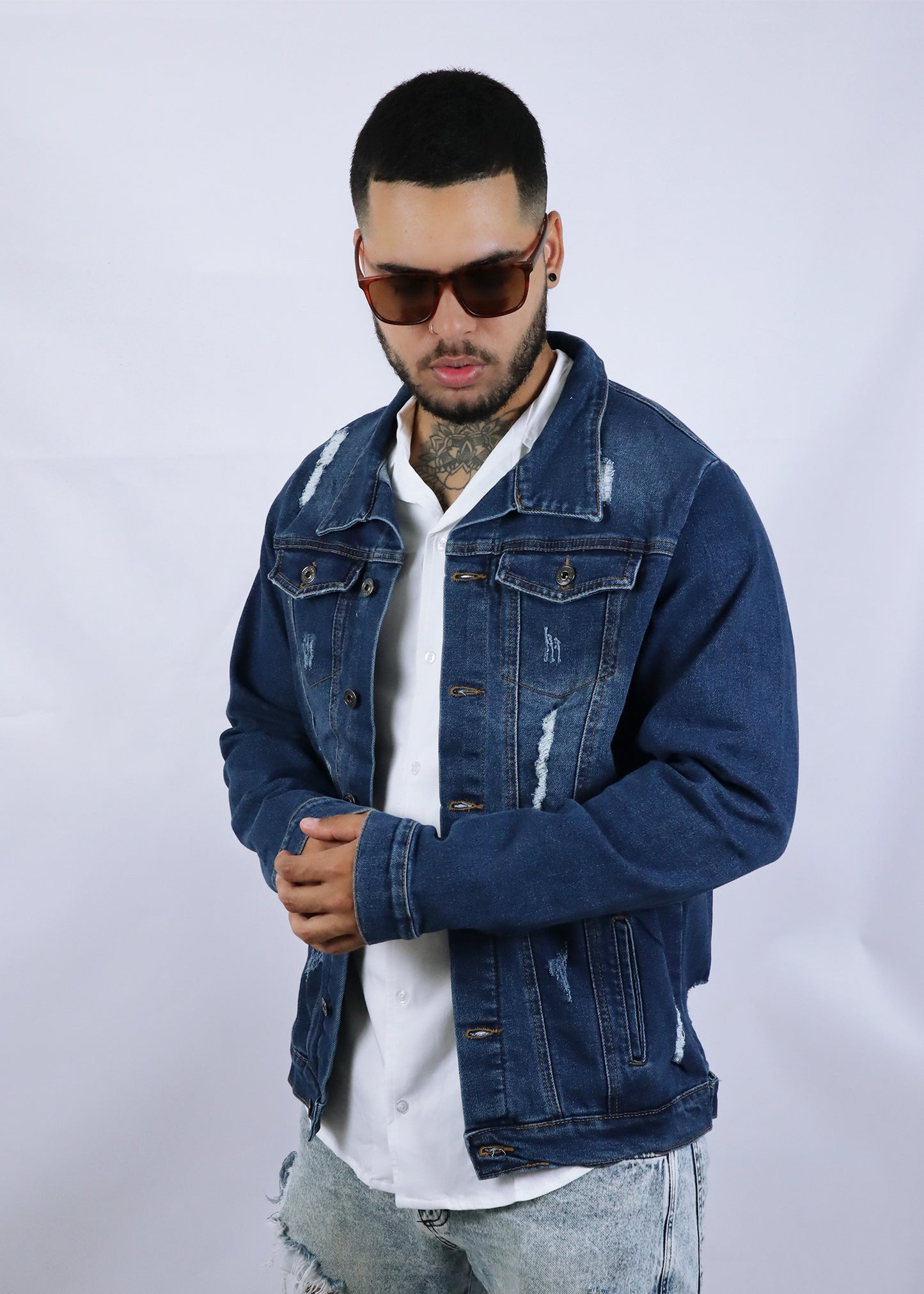 Chaqueta de jean Azul