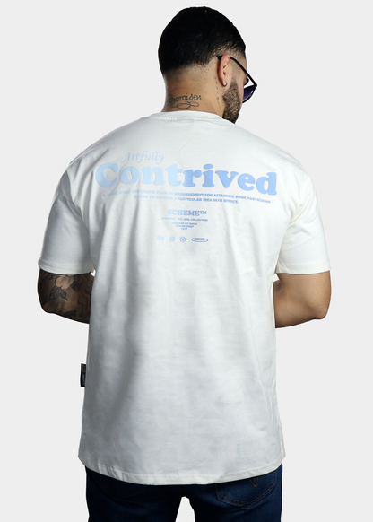 camiseta hueso contrived