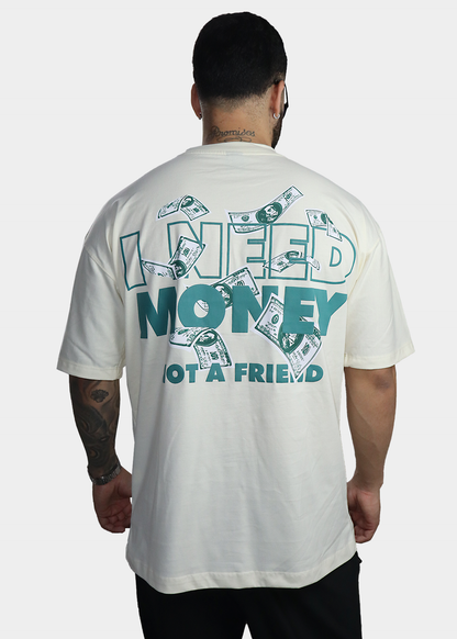 camiseta oversize need money