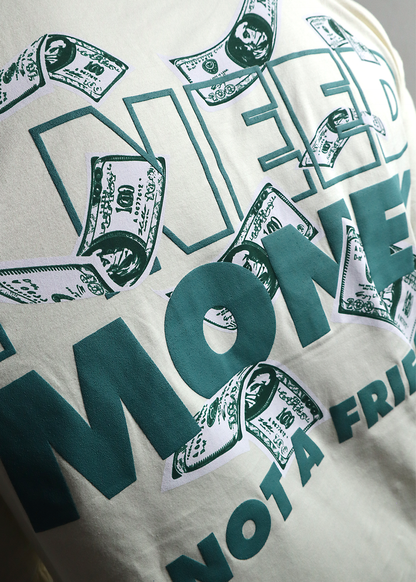 camiseta oversize need money