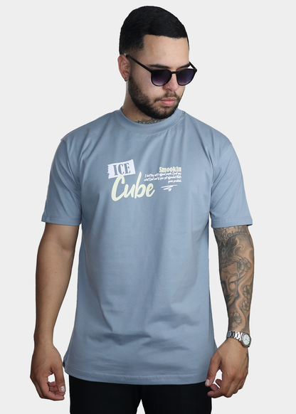 Camiseta azul ice cube